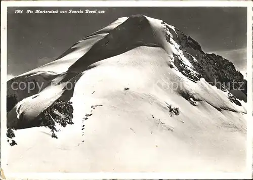 Morteratsch Piz Morteratsch von Fuorcla Boval gesehen Kat. Morteratsch