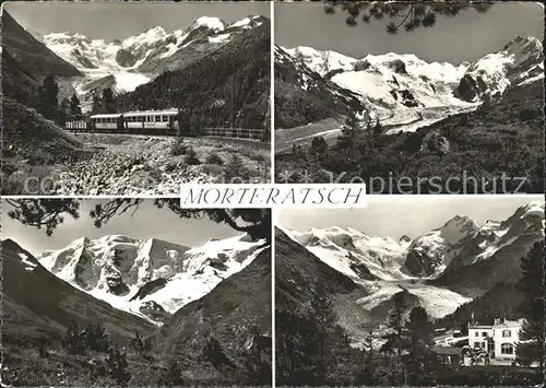 Morteratsch Eisenbahn Berninagruppe Kat. Morteratsch