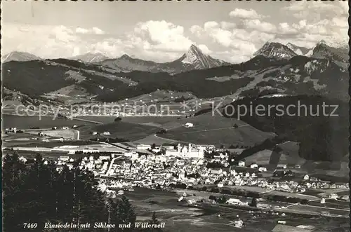 Einsiedeln SZ mit Sihlsee und Willerzell / Einsiedeln /Bz. Einsiedeln