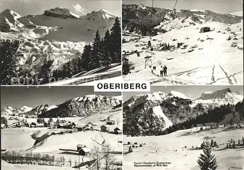 Oberiberg Skilift Ansichten Kat. Oberiberg