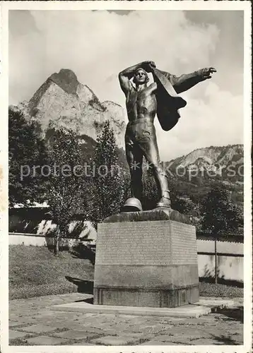 Schwyz Bundesbrief Archiv Plastik v.H. Brandenberger Kat. Schwyz