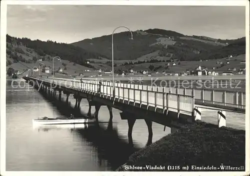 Willerzell Sihlsee Viadukt Einsiedeln Kat. Willerzell