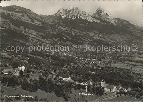 Steinerberg Fliegeraufnahme Gasthaus Loewen Kat. Steinerberg