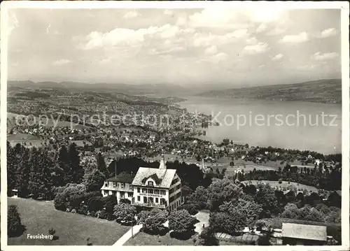 Feusisberg Fliegeraufnahme Hotel Schoenfels Kat. Feusisberg