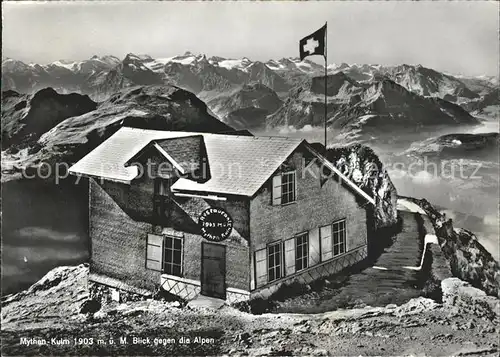 Alpthal Berggasthaus Holzegg Mythen Kulm Kat. Alpthal