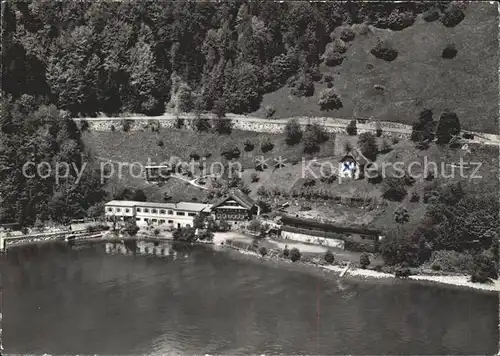 Gersau Vierwaldstaettersee Fliegeraufnahme Jugendferienheim  /  /