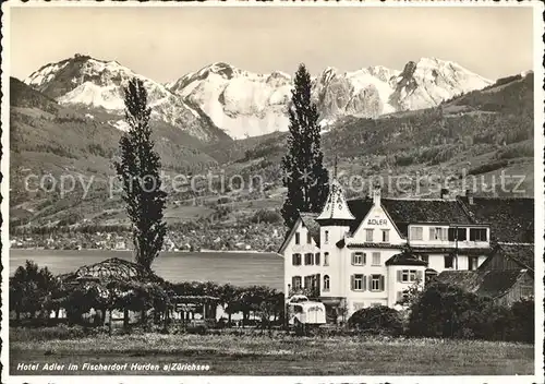 Hurden Hotel Adler im Fischerdorf Zuerichsee Kat. Hurden