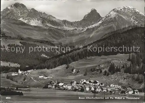 Rona Oberhalbstein Piz Michel Tinzenhorn Kat. Rona