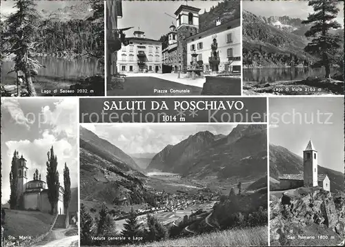 Poschiavo Lago di Saoseo Piazza Comunale Sta. Maria Kat. Poschiavo