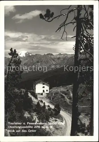 Ofenbergpass Passantenhaus Suesom Give Ortler Kat. Zernez