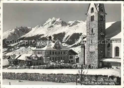 Obersaxen GR Meierhof Hotel Central Brigelserhoerner / Obersaxen /Bz. Surselva