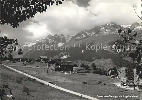 Obersaxen GR Giraniga Brigelserhoerner / Obersaxen /Bz. Surselva