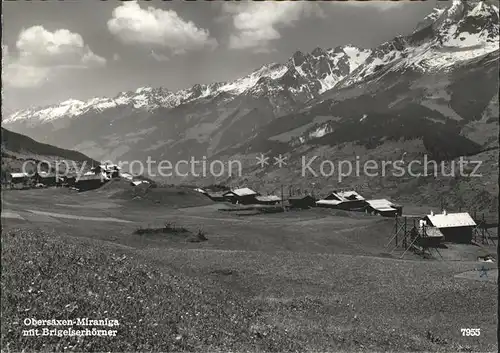 Obersaxen GR Miraniga Brigelserhoerner / Obersaxen /Bz. Surselva