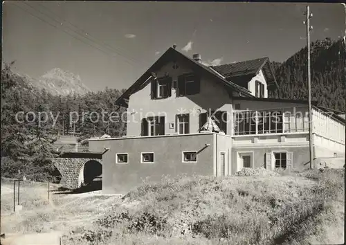 Pontresina Hotel Restaurant Bahnhof  Kat. Pontresina