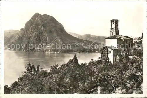 Castagnola-Cassarate Chiesa di Castagnola e Monte San Salvatore / Castagnola /Bz. Lugano City