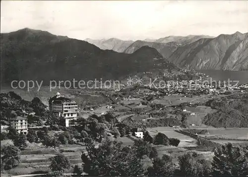 Cademario Panorama vom Kurhaus Kat. Cademario