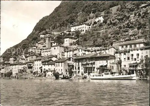 Gandria Lago di Lugano Ortsblick Kat. Gandria