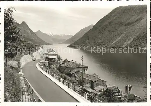 Gandria Lago di Lugano Vista verso Porlezza Kat. Gandria