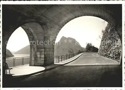 Gandria Lago di Lugano Nuova strada Kat. Gandria