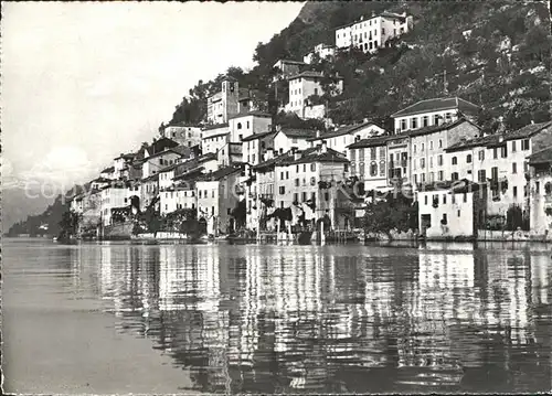 Gandria Lago di Lugano Ortsblick Kat. Gandria