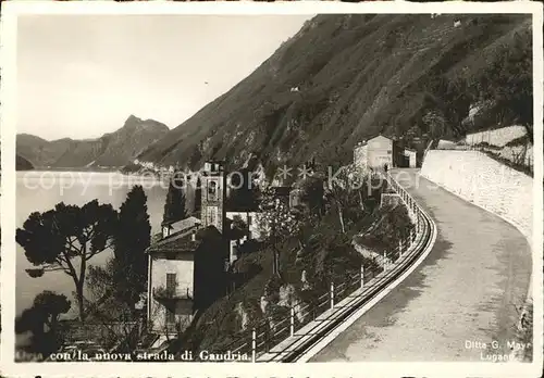 Gandria Lago di Lugano con nuova strada Kat. Gandria