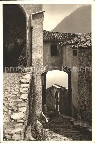 Gandria Lago di Lugano Dorfpartie Kat. Gandria