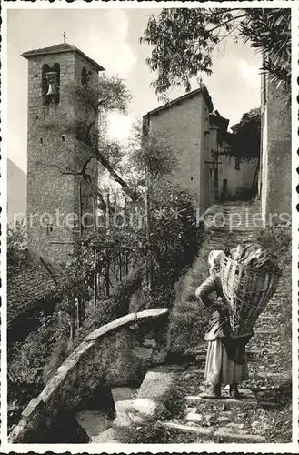 Gandria Lago di Lugano Dorfpartie Chiesa Kat. Gandria