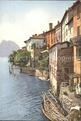 Gandria Lago di Lugano Panorama Kat. Gandria