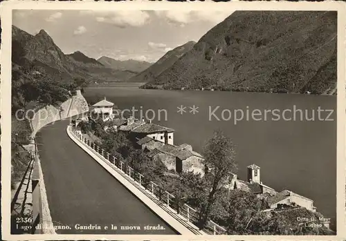 Gandria Lago di Lugano La nuova strada Kat. Gandria