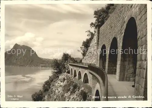 Gandria Lago di Lugano La nuova strada Kat. Gandria