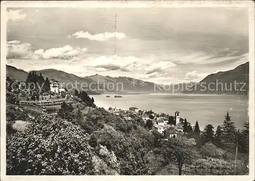 Brissago mit Hotel Brenscino / Brissago /Bz. Locarno