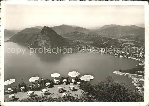 Monte Bre Lugano Panorama Kat. Monte Bre