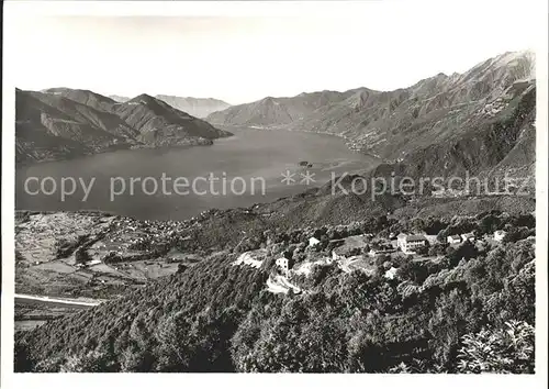 Monte Bre Lugano vista su Ascona e Lago Kat. Monte Bre