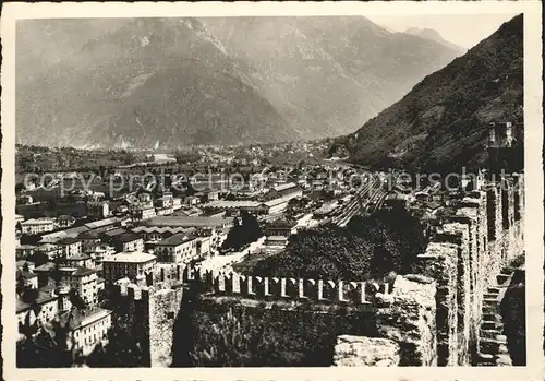 Bellinzona Le mura Kat. Bellinzona