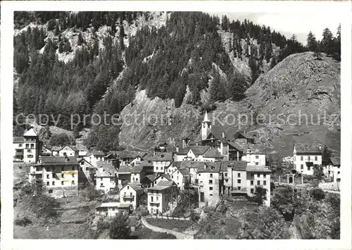 Fusio Ortsansicht Valle Maggia Kat. Fusio