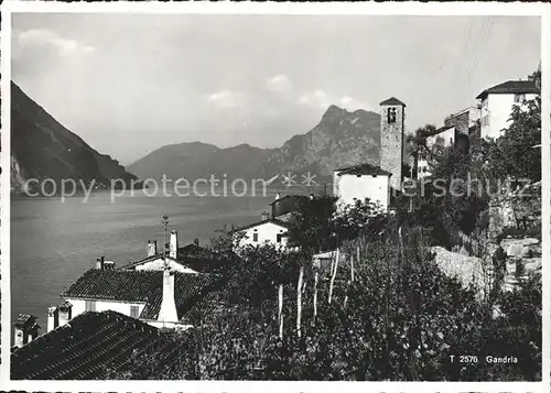 Gandria Lago di Lugano Panorama  Kat. Gandria