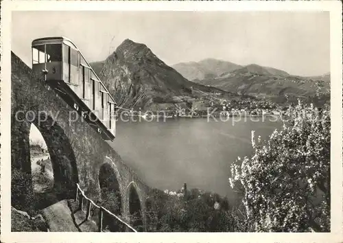 Lugano TI Funicolare Monte Bre Kat. Lugano