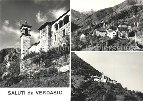 Verdasio Centovalli Kirche Teilansichten Kat. Verdasio