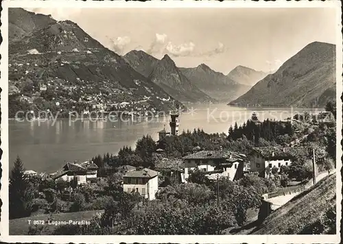 Paradiso Lago di Lugano Panorama  Kat. Paradiso