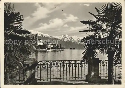 Brissago Panorama Lago Maggiore im Fruehling / Brissago /Bz. Locarno