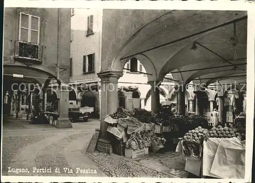 Lugano TI Portici di Via Pessina Kat. Lugano