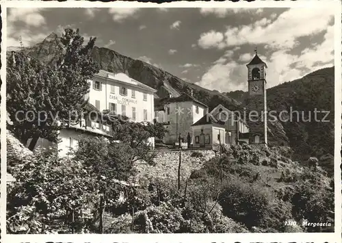 Mergoscia Casa Communale Scuola e Chiesa Kat. Mergoscia