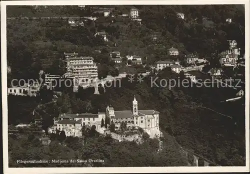 Orselina TI Madonna del Sasso Fliegeraufnahme / Orselina /Bz. Locarno