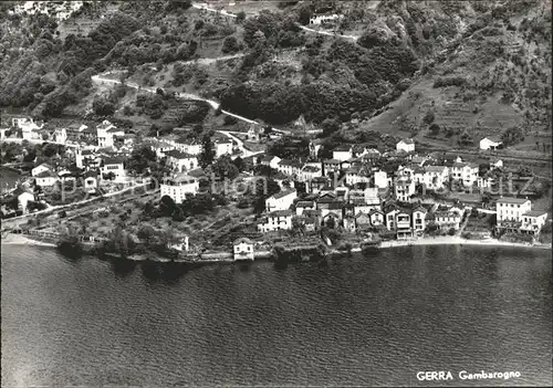 Gerra Locarno Panorama Lago Maggiore Aerofoto Kat. Gerra