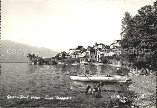 Gerra Locarno Panorama Lago Maggiore Kat. Gerra