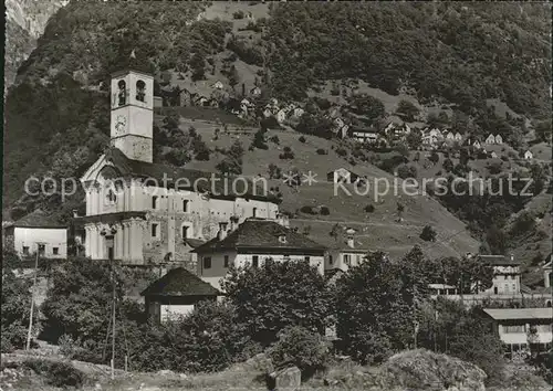 Lavertezzo Chiesa e Ristorante della Posta Kat. Lavertezzo