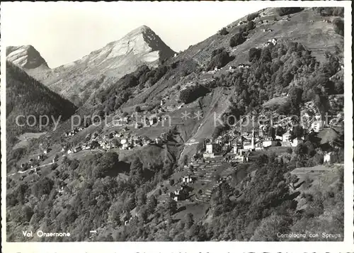 Comologno con Spruga Panorama Val Onsernone Kat. Comologno