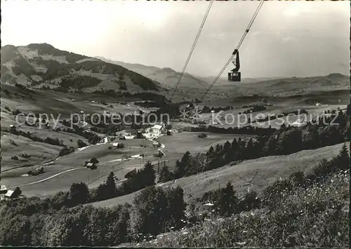 Bruelisau Luftseilbahn Hoher Kasten Panorama Kat. Bruelisau