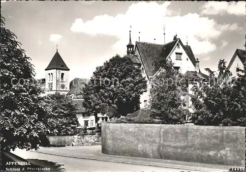 Appenzell IR Schloss und Pfarrkirche Kat. Appenzell