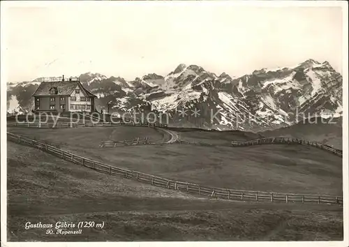 Gaebris Berggasthaus Alpenpanorama Kat. Gaebris